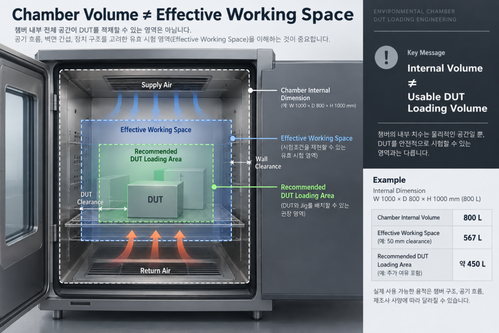 Chamber Volume is not Effective Working Space