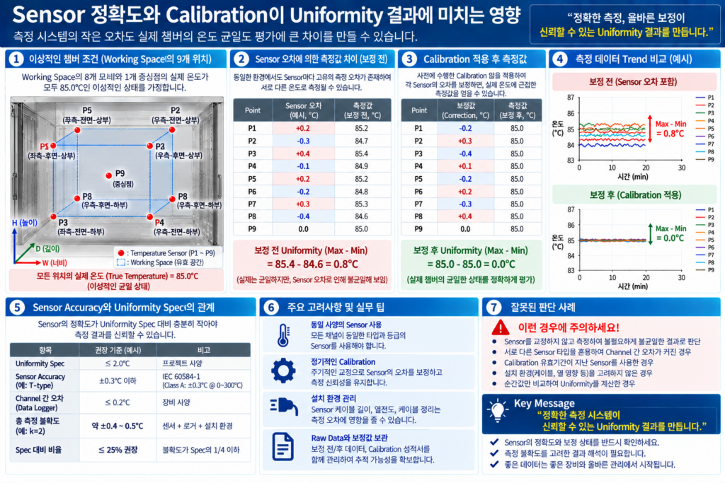 Impact of Sensor Accuracy and Calibration on Uniformity