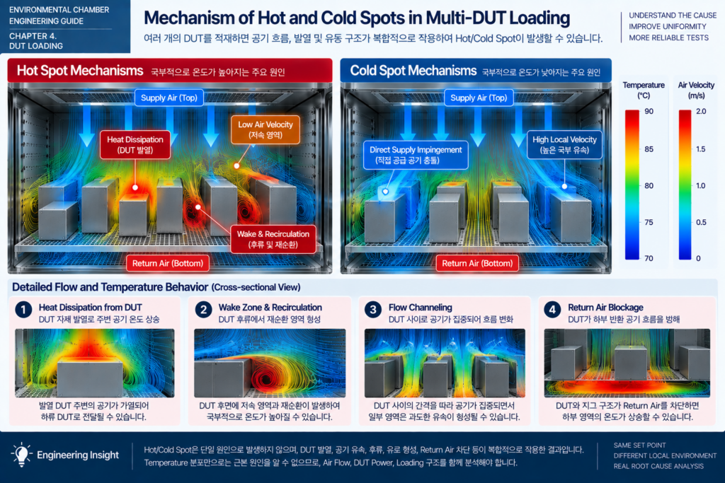 Mechanism of HOT and Cold Spots in Multi-DUT Laoding