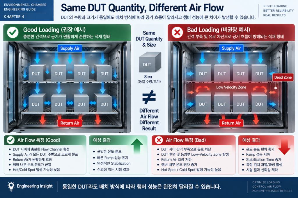Same DUT Quantity Different Air Flow