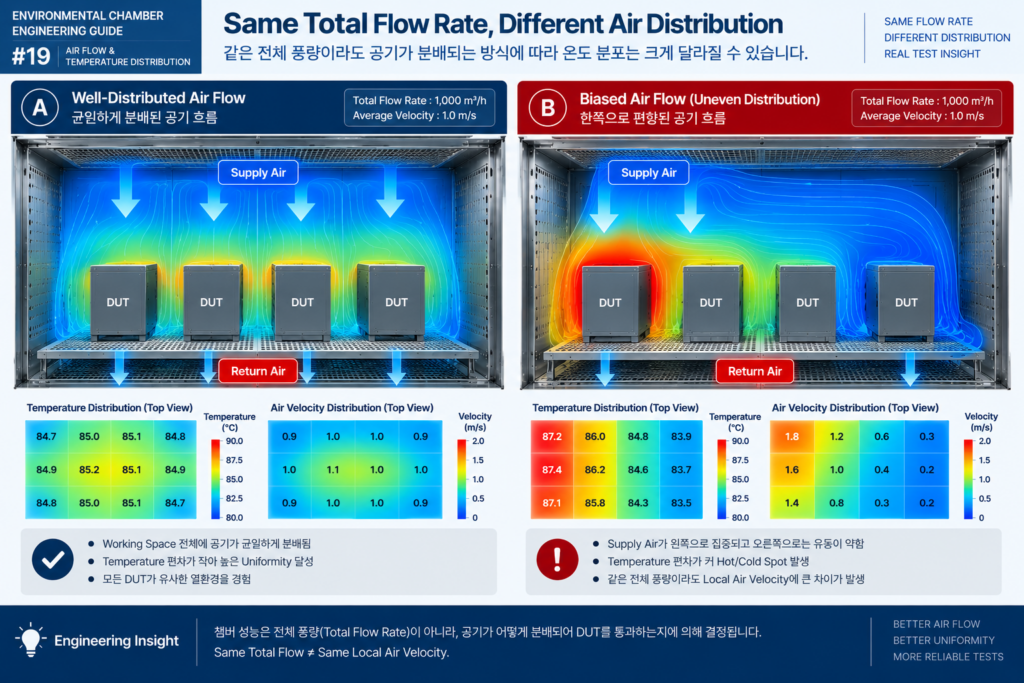 Same Total Flow Rate, Different Air Distribution