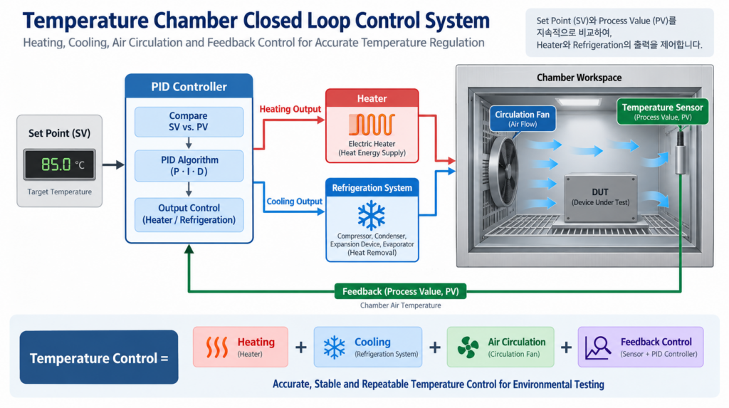 Temperature Chamber Closed Loop Control System